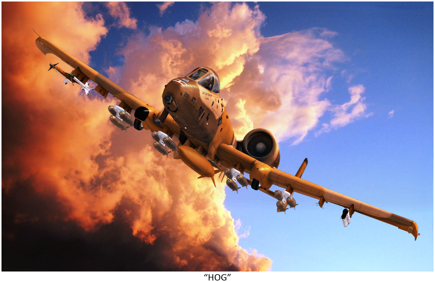 A-10 Thunderbolt II (Warthog, Hog): O canhão que voa