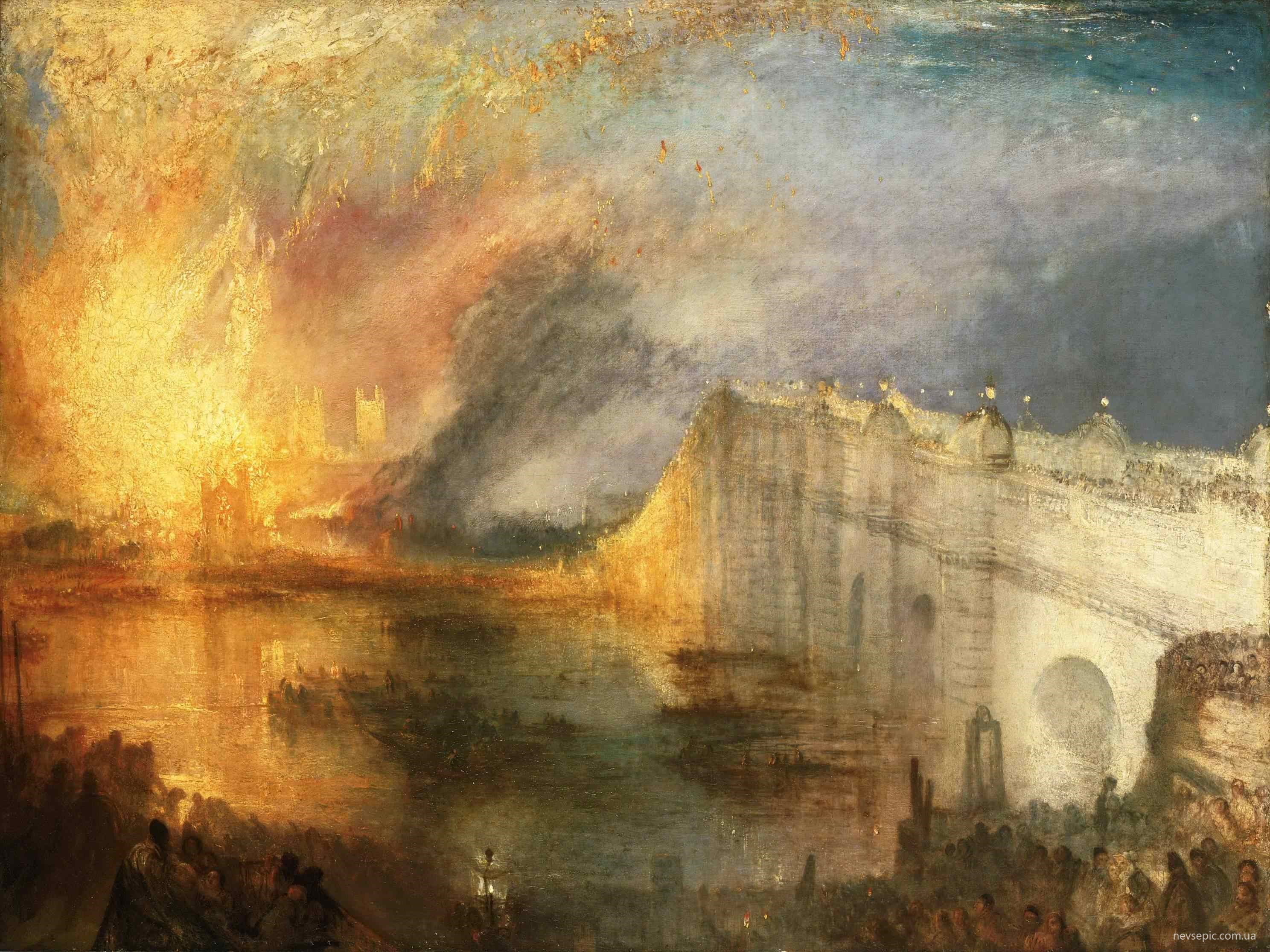 The Burning of the Houses of Lords, JMW Turner : r/Art
