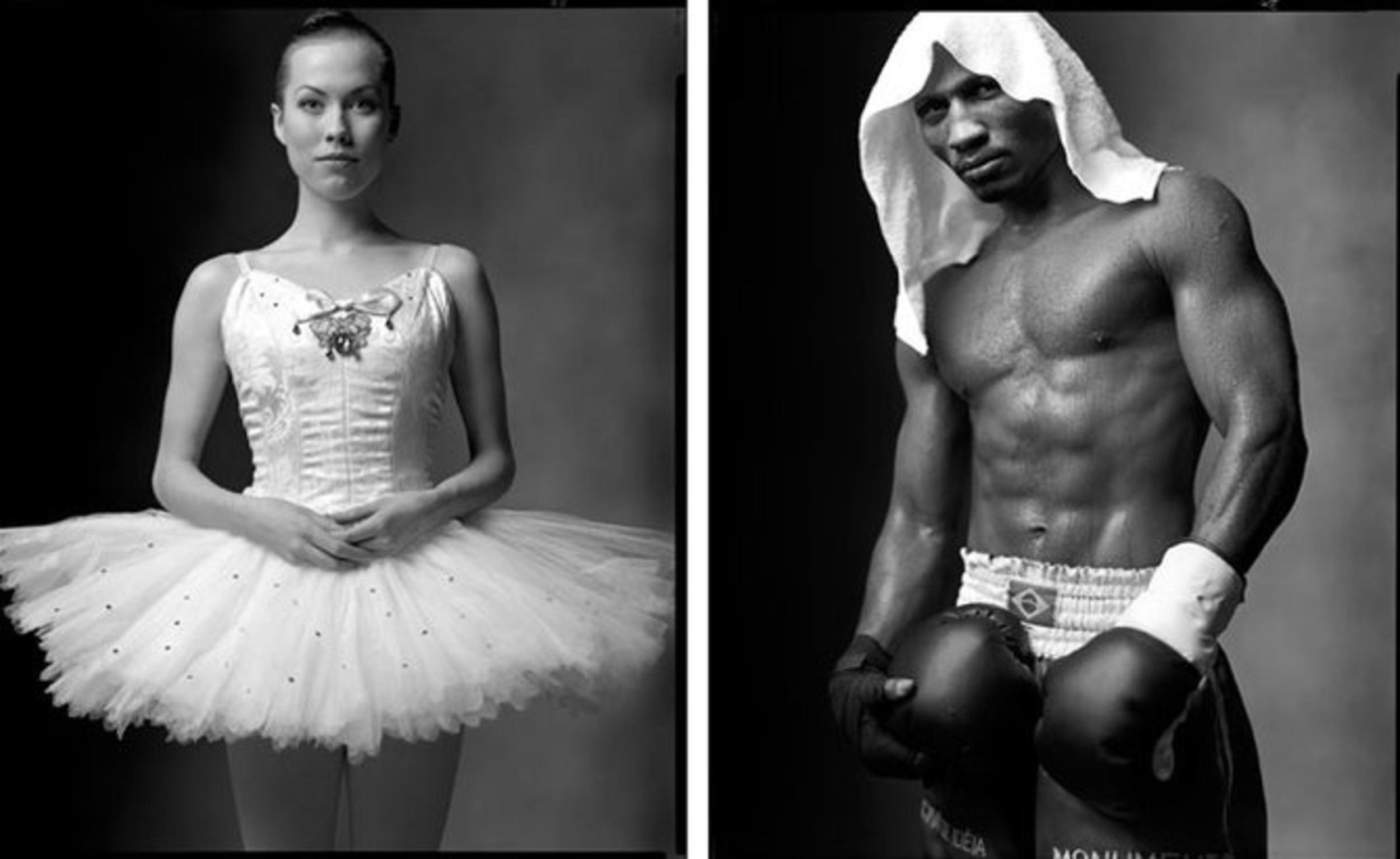 Mark light. Балерина боксер. Рожденные равными фотопроект. Фото боксер и балерина.