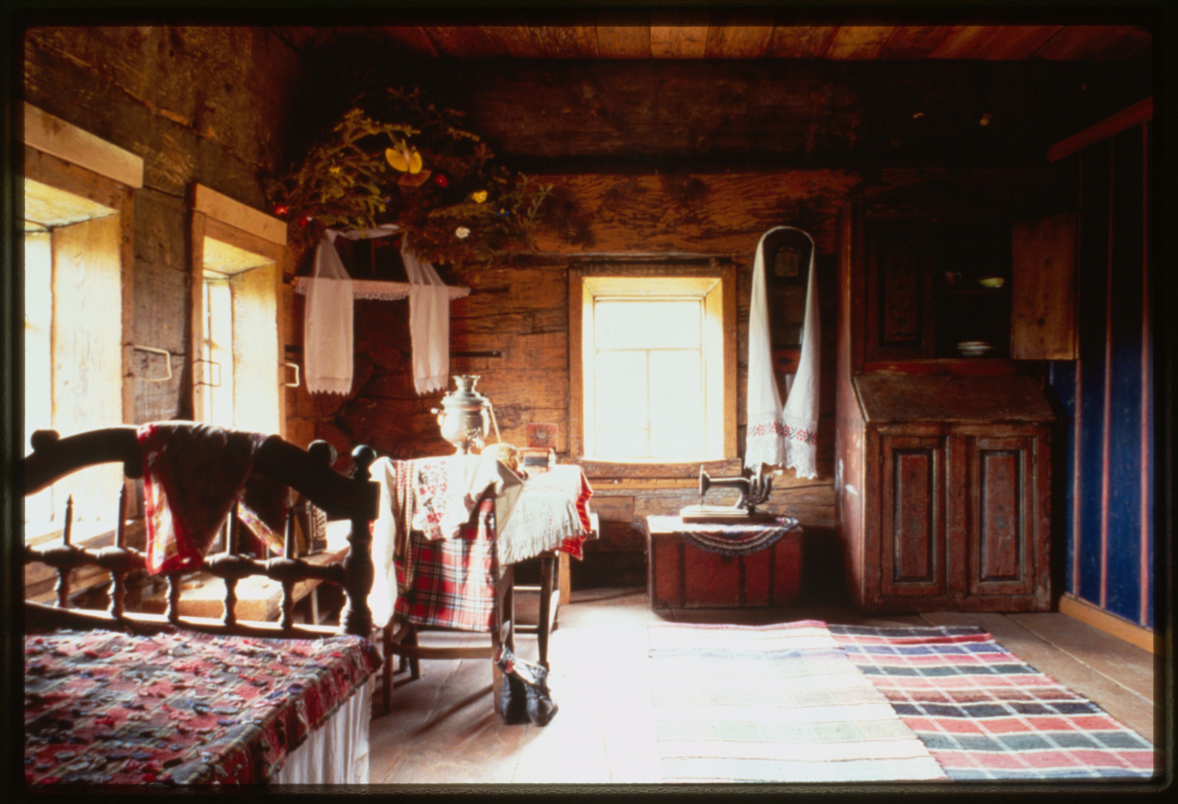 Спальня в бедном жилище 19 века в Англии