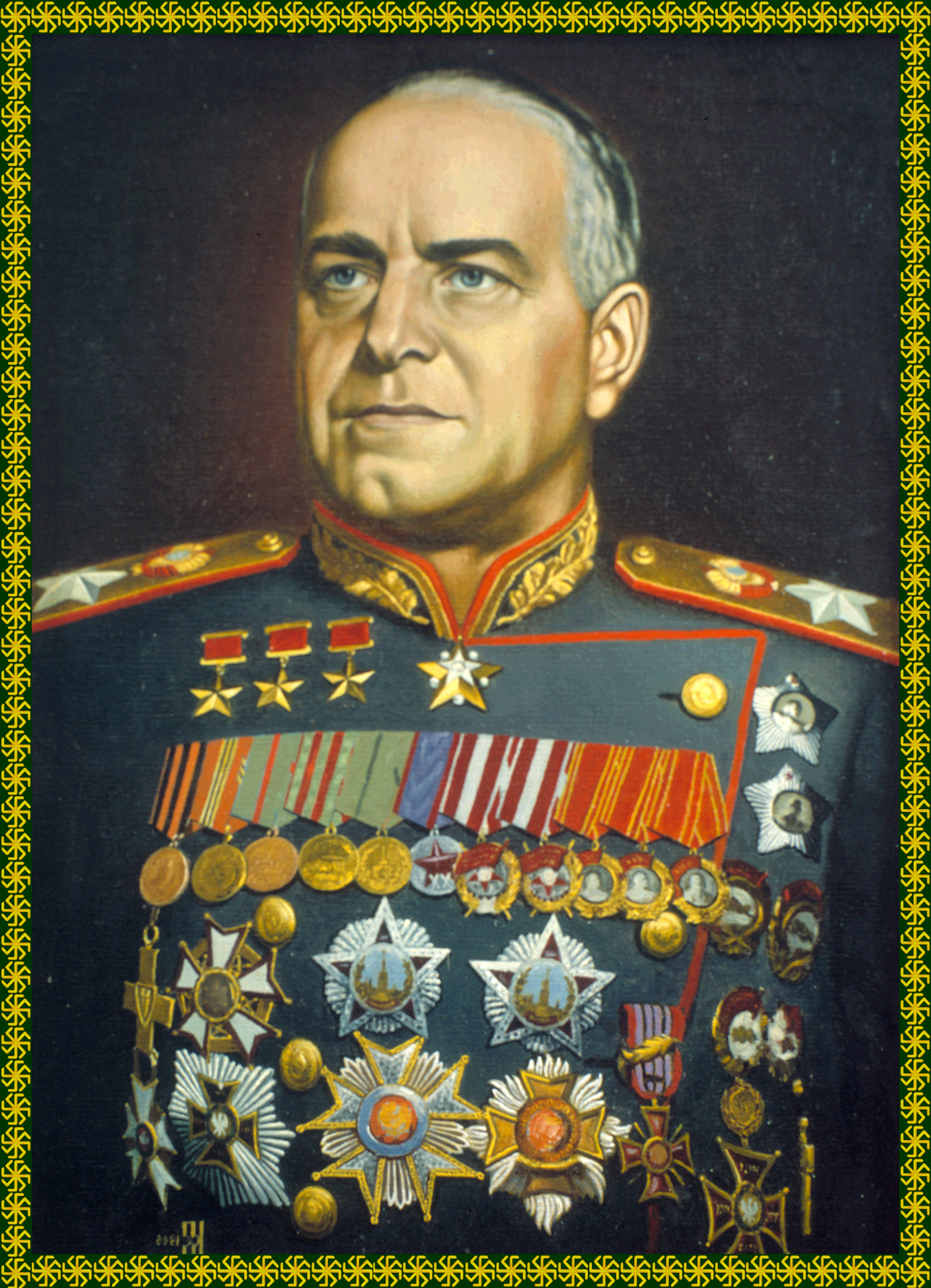 Знаменитые русские полководцы. Маршал Жуков портрет.