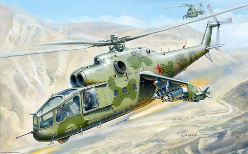 Рисованные вертолеты (32 фото)