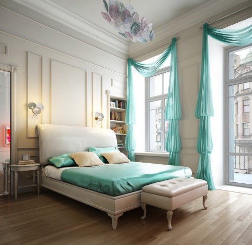 Современный интерьер спальни и постельное белье (101 фото)