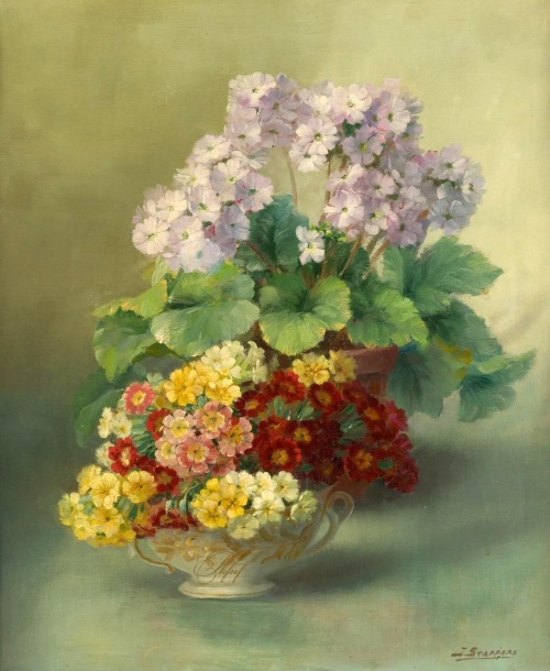 Цветочные натюрморты Julien Stappers (1875-1960) (23 фото)