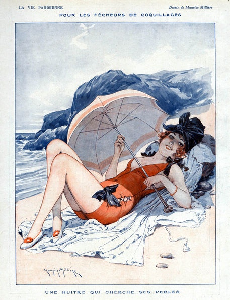 Женский образ на старой открытке 9 (246 фото)