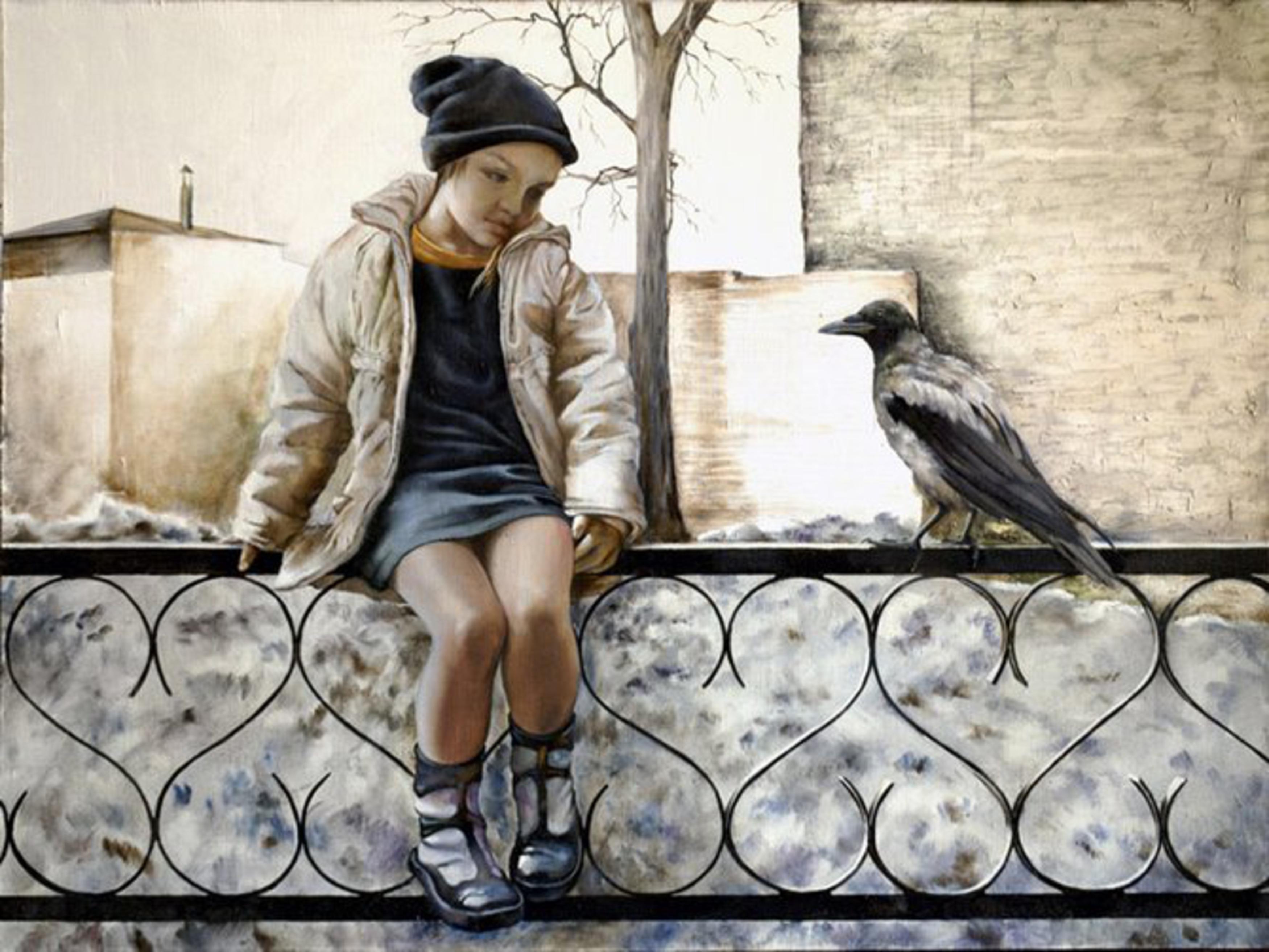 Мальчик и птица сколько. Картины Сергея Ковалевского.