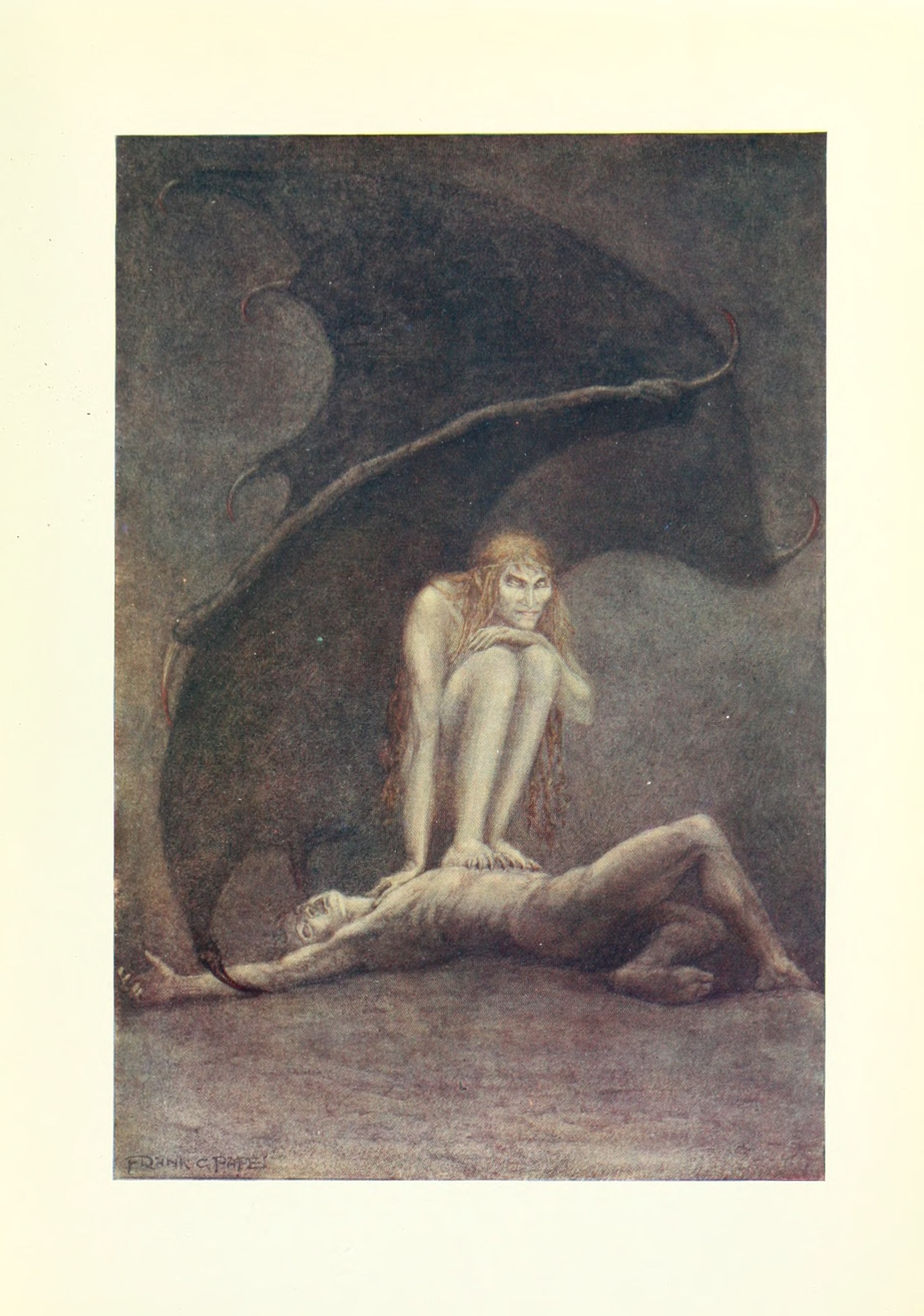 Кошмар картина. Фюсли ночной кошмар. Frank Cheyne Pape (1878 -1972).