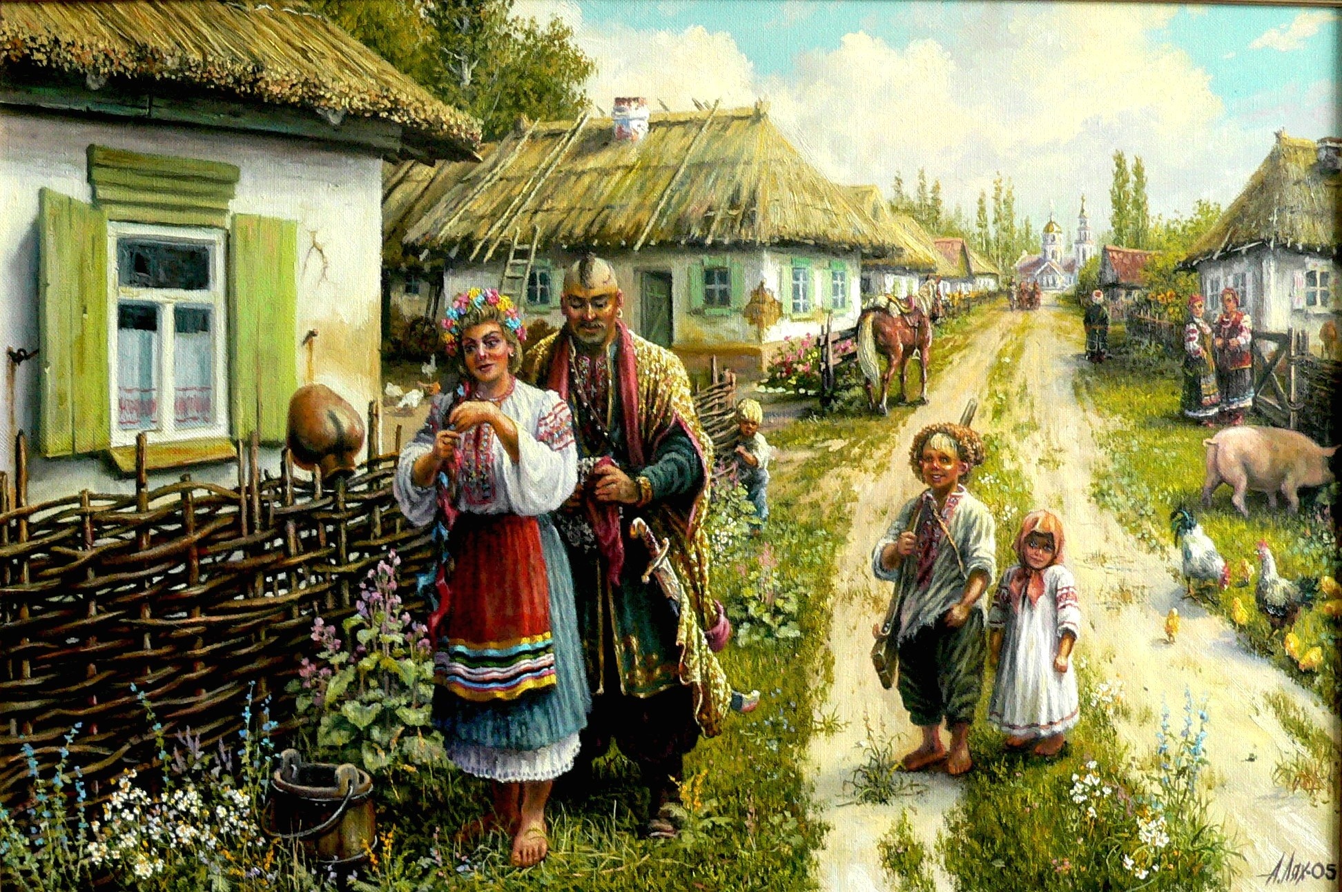 Андрей Петрович Лях казаки картины