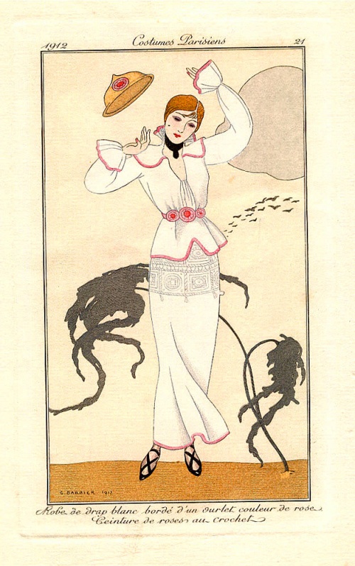 Женский образ на старой открытке 5 (500 открыток)