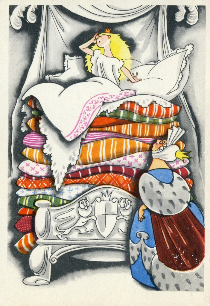 Иллюстрация к сказке принцесса на горошине