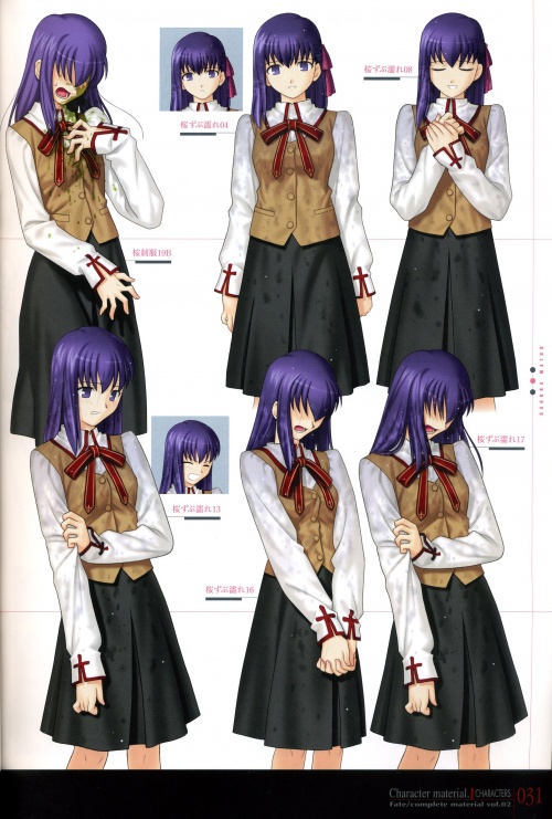 [Type-Moon] Fatecomplete material II - Character material (264 фото)