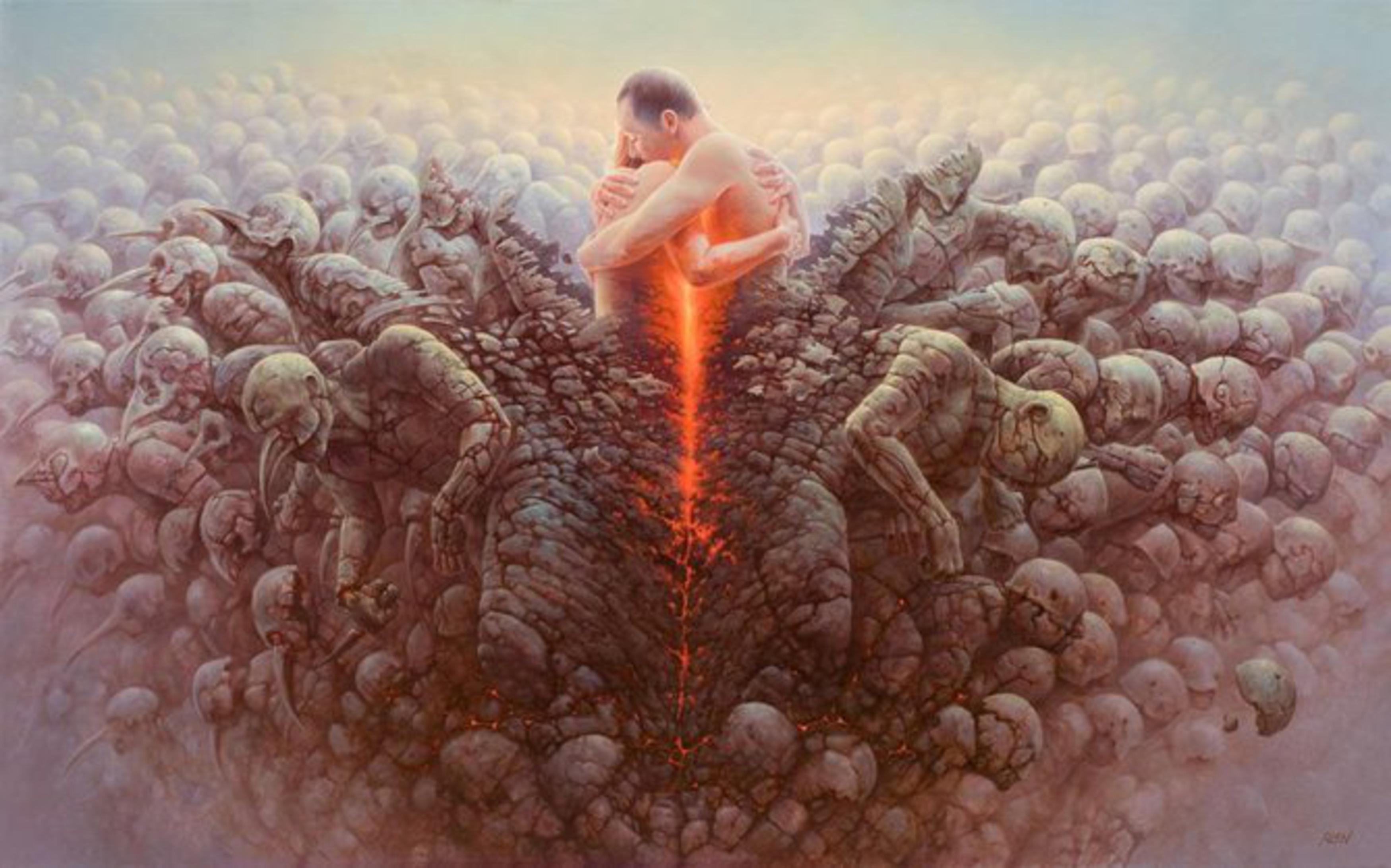 Человек атакует. Художник Tomasz Alen Kopera.