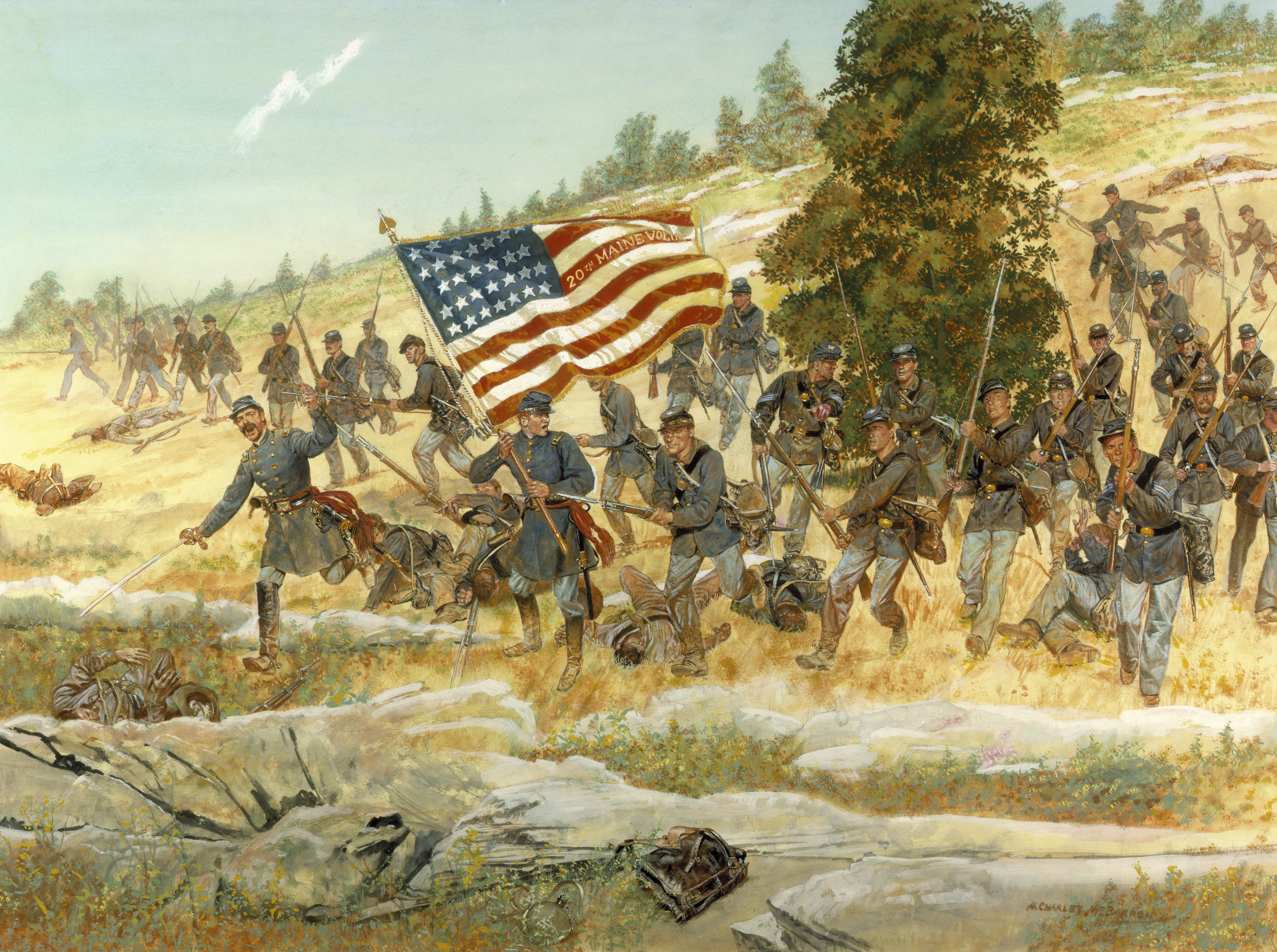 Американские нападения. Геттисберг 1863. Битва за Геттисберг.