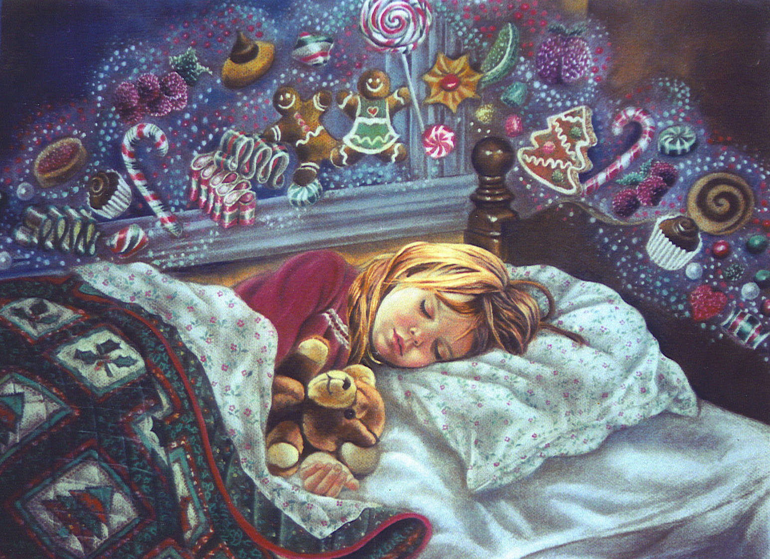 Сон картинки. Художница Tricia Reilly-Matthews Рождество. Пьеса Чайковского сладкая греза. Волшебных снов. Сказочный сон.