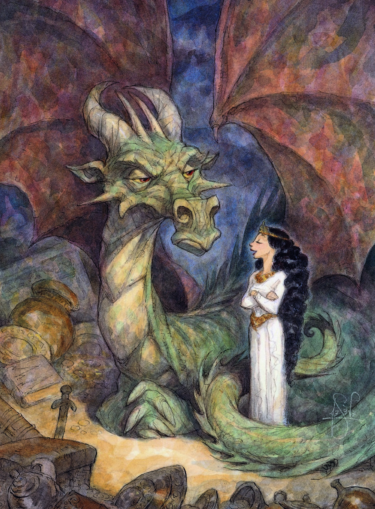 Драконы обожают принцесс. Питер де Севе (Peter de Seve) рисунки драконов. Peter de Seve иллюстрации. Иллюстрация Питера де Севе. Принцесса и дракон.