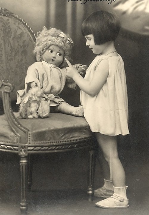 Винтажные фото. серия "Дети и Куклы" (184 обоев)