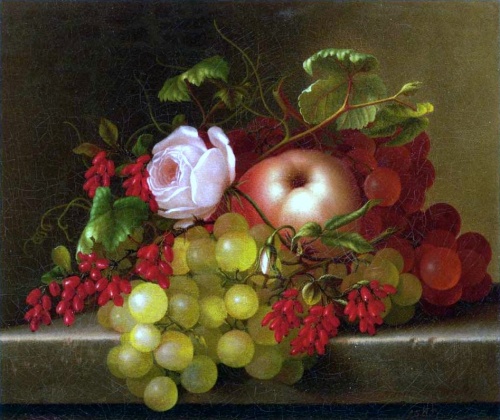 Maria Adelheid Dietrich (1827-1891). Цветочные натюрморты (27 фото)