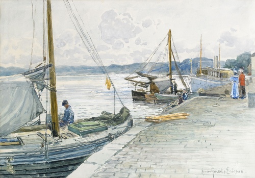 Шведский художник Anna Gardell-Ericson (1853 - 1939)