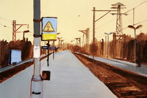 Железнодорожная живопись. Художница Marta Zamarska (21 фото)