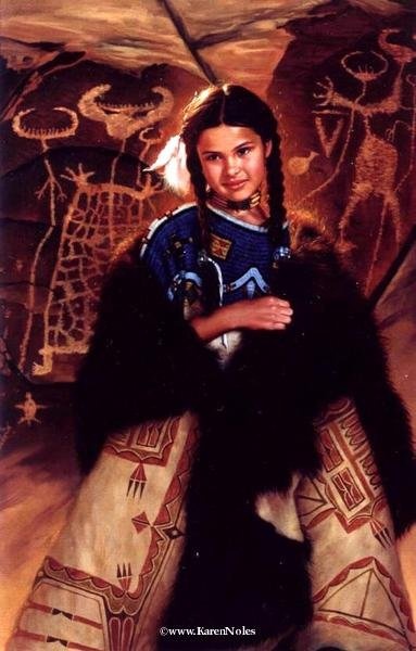 Художница Karen Noles - картины с детьми американских индейцев (39 фото)