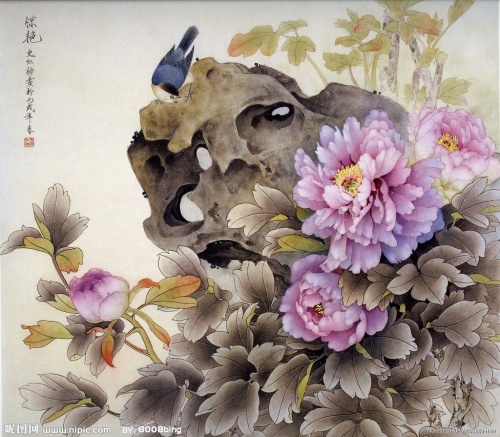 Клипарт – Цветы из китайской живописи (73 фото)