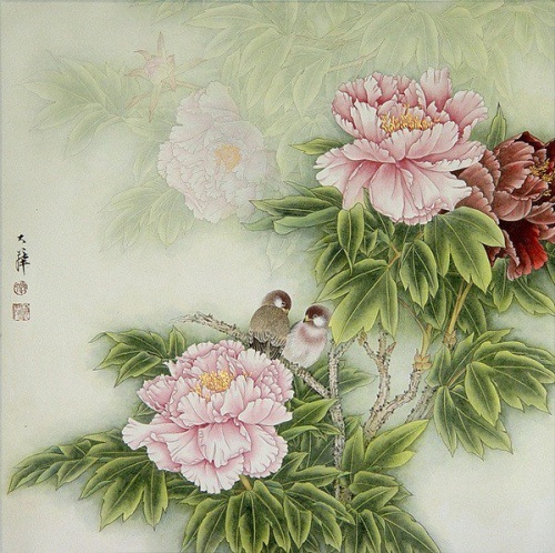 Клипарт – Цветы из китайской живописи (73 фото)