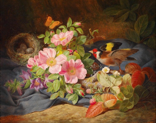 Натюрморты Josef Lauer (Austrian, 1818 - 1881) (23 фото)