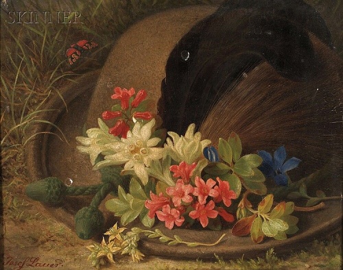 Натюрморты Josef Lauer (Austrian, 1818 - 1881) (23 фото)
