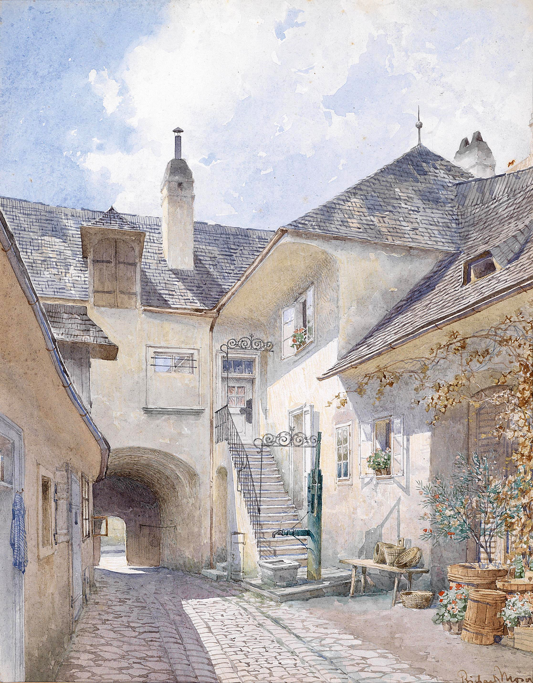 Старинные города картины. Австрийский художник Richard Moser. Австрийский художник Richard Moser (Wien 1874-1924). Французские акварелисты 19 века.