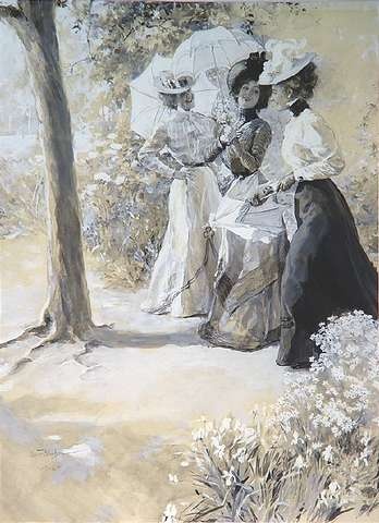 Художник Oscar Arthur Bluhm (German, 1867-1912)