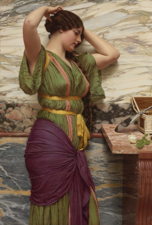 Джон Уильям Годвард (John William Godward) - галерея античных красавиц (128 работ)