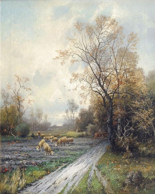 Пейзажи художника Adolf Kaufmann (Austrian, 1848-1916) (33 работ)