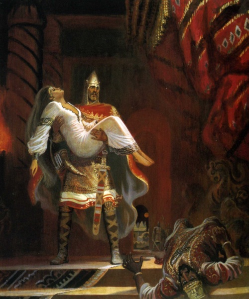 Исторические факты, былины и предания в картинах Бориса Ольшанского (66 фото)