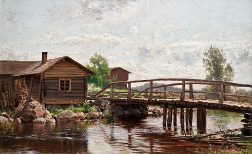 Финский художник-пейзажист Magnus Hjalmar Munsterhjelm (1840-1905)