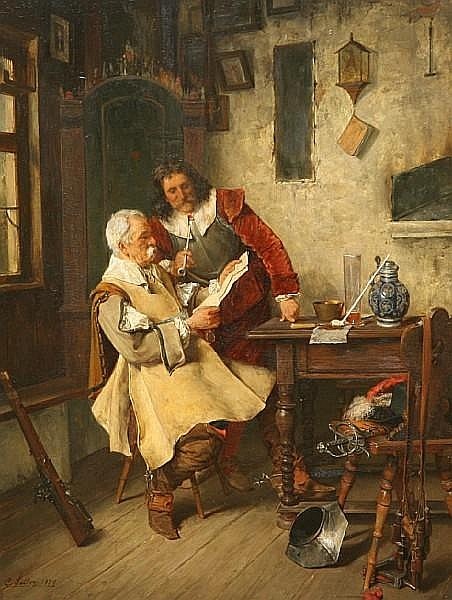 Немецкий художник Carl Wilhelm Anton Seiler (1846-1921) 