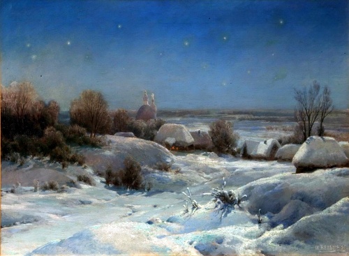 Зима в картинах русских художников (98 работ)