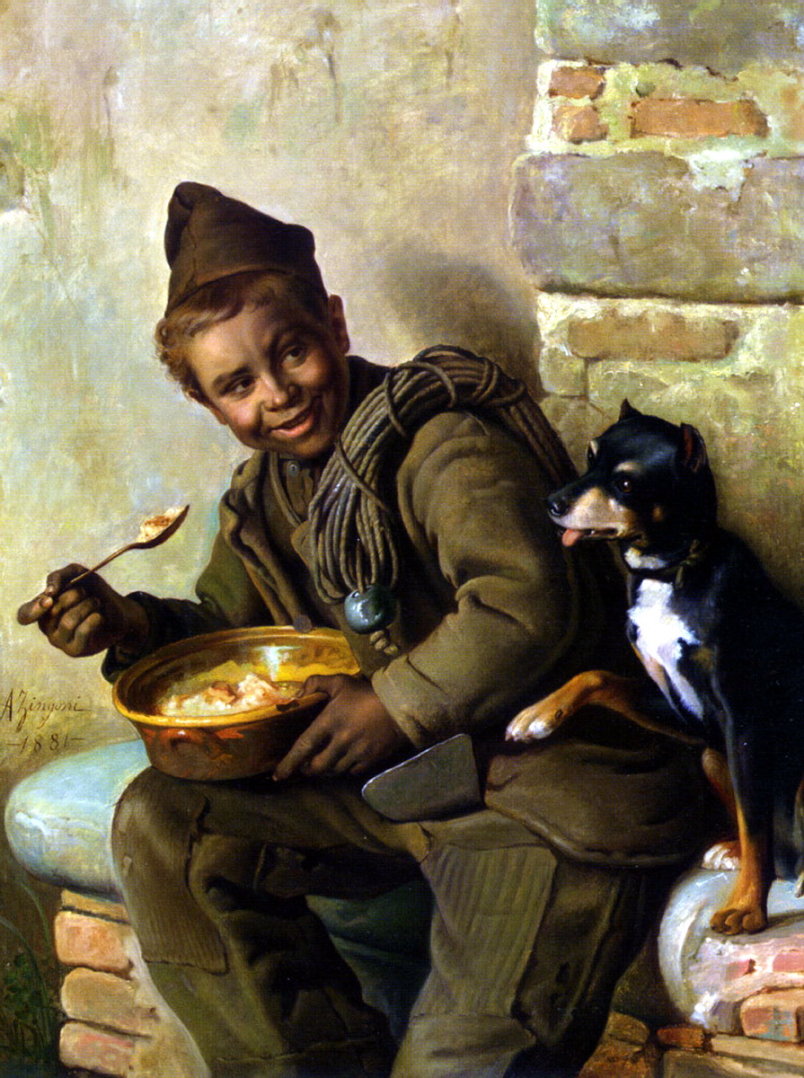 Мальчик с собакой бартоломе. Аурелио Зингони (1853–1922).. Аурелио Зингони трубочист. Трубочист картина Фирс Журавлев. Aurelio Zingoni живопись.