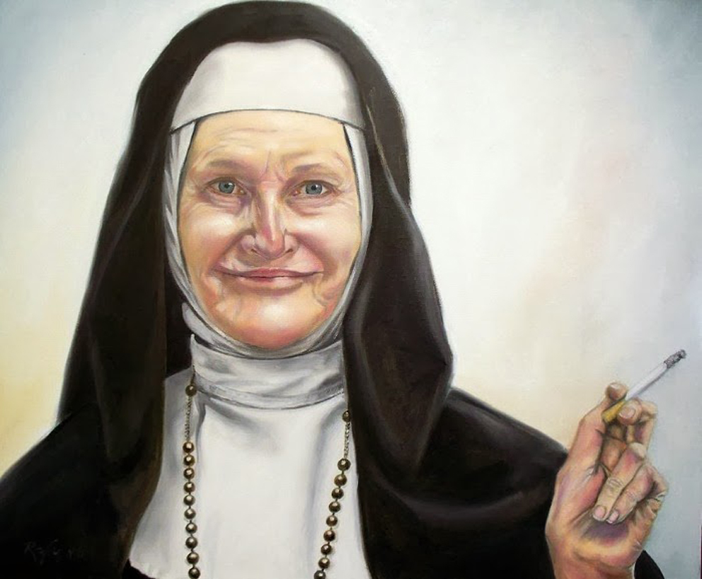 Болезнь монашек что это. Монахиня картина. Монашки в масле. Монахини картины художников. Живопись маслом монашка.