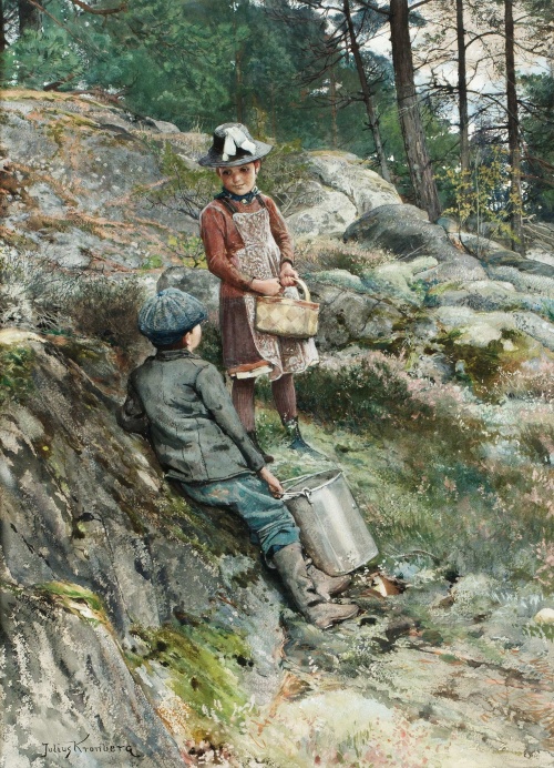 Шведский художник Julius Kronberg (1850-1921)