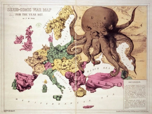 Карикатурные карты Первой Мировой