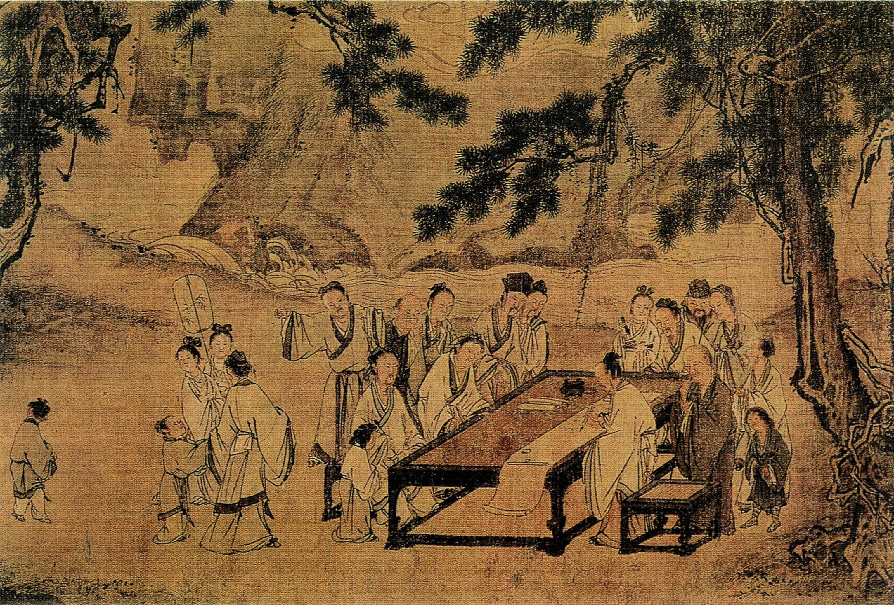 Древняя китайская школа живопись