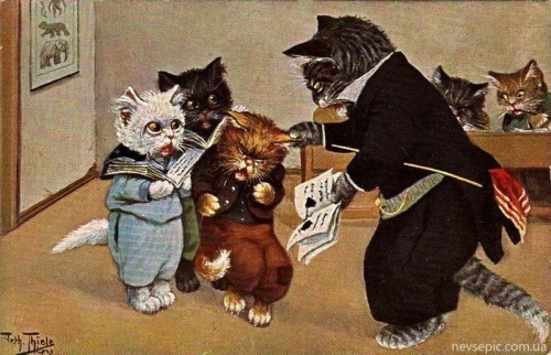 Немецкий художник Carl Robert Arthur Thiele часть 2 - Коты, кошки, собаки и другие животные (195 фото)