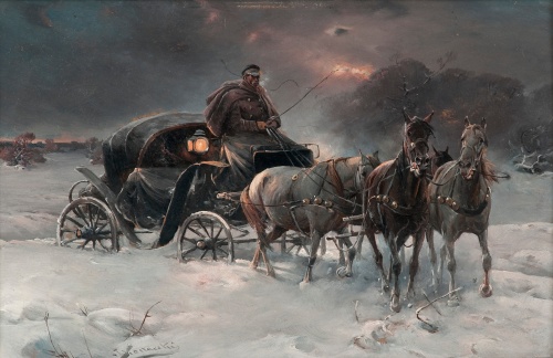 Польский художник Alfred von Wierusz-Kowalski (1849-1915) (работ)