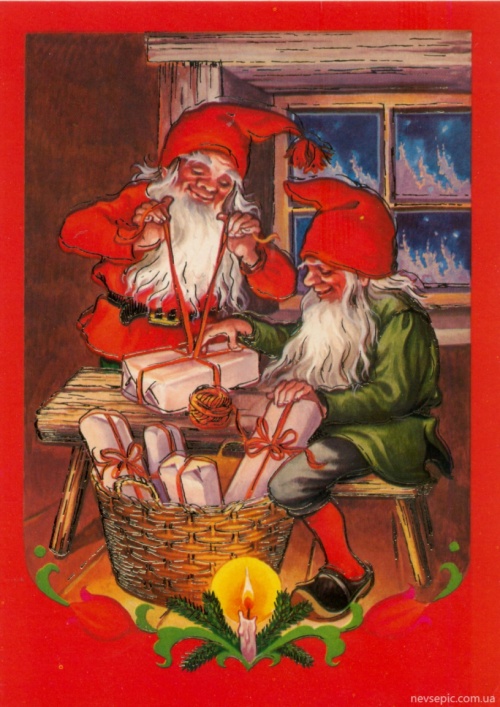 Christmas and New Year 5 - old postcards XX century | Рождество и Новый год 5 - Открытки ХХ века (306 фото)