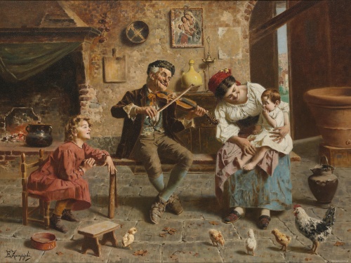 Итальянский художник Eugenio Zampighi (1859-1944)