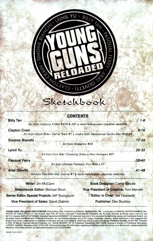 Young Guns: Reloaded Sketchbook (47 фото)